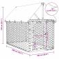 Preview: Outdoor-Hundezwinger mit Dach 200x100x150 cm