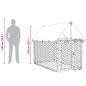 Preview: Outdoor-Hundezwinger mit Dach 200x100x150 cm