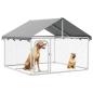 Preview: Outdoor-Hundezwinger mit Dach 200x200x150 cm