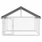 Preview: Outdoor-Hundezwinger mit Dach 200x200x150 cm