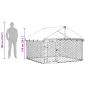 Preview: Outdoor-Hundezwinger mit Dach 200x200x150 cm