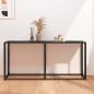 Preview: ARDEBO.de - Konsolentisch Schwarz Marmor-Optik 160x35x75,5 cm Hartglas