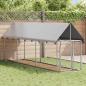Preview: Outdoor-Hundezwinger mit Dach 400x100x150 cm