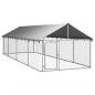 Preview: Outdoor-Hundezwinger mit Dach 600x200x150 cm