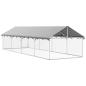 Preview: Outdoor-Hundezwinger mit Dach 600x200x150 cm