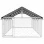 Preview: Outdoor-Hundezwinger mit Dach 600x200x150 cm