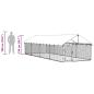 Preview: Outdoor-Hundezwinger mit Dach 600x200x150 cm