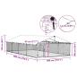 Preview: Outdoor-Hundezwinger mit Dach 600x300x150 cm