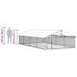 Preview: Outdoor-Hundezwinger mit Dach 600x300x150 cm