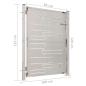 Preview: Gartentor 100x125 cm Edelstahl