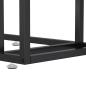 Preview: Computer-Beistelltisch Schwarz Marmor 50x35x65 cm Hartglas