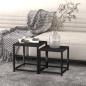 Preview: ARDEBO.de - Beistelltische 2 Stk. MDF Schwarz