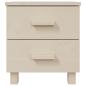 Preview: Nachttische HAMAR 2 Stk. Honigbraun 40x35x44,5 cm Massivholz