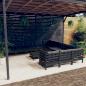 Preview: ARDEBO.de - 12-tlg. Garten-Lounge-Set mit Kissen Schwarz Kiefernholz