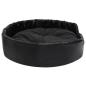 Preview: Hundebett Schwarz 90x79x20 cm Plüsch und Kunstleder