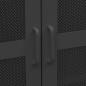 Preview: Lagerschrank Industrial Schwarz 70x40x115 cm Metall