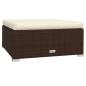 Preview: 4-tlg. Garten-Lounge-Set mit Auflagen Braun Poly Rattan