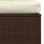 Preview: ARDEBO.de - 4-Sitzer-Sofa mit Kissen Braun Poly Rattan