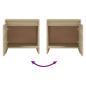Preview: Nachttische 2 Stk. Sonoma-Eiche 45x34x44,5 cm Holzwerkstoff