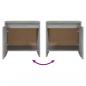 Preview: Nachttisch Grau Sonoma 45x34x44,5 cm Holzwerkstoff
