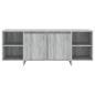 Preview: TV-Schrank Grau Sonoma 130x35x50 cm Holzwerkstoff