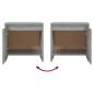 Preview: Nachttische 2 Stk. Betongrau 45x34x44,5 cm Holzwerkstoff