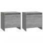 Preview: Nachttische 2 Stk. Grau Sonoma 45x34x44,5cm Holzwerkstoff