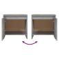 Preview: Nachttische 2 Stk. Grau Sonoma 45x34x44,5cm Holzwerkstoff
