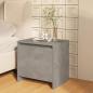 Preview: ARDEBO.de - Nachttisch Betongrau 45x34x44,5 cm Holzwerkstoff