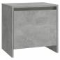 Preview: Nachttisch Betongrau 45x34x44,5 cm Holzwerkstoff