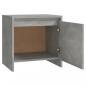 Preview: Nachttisch Betongrau 45x34x44,5 cm Holzwerkstoff