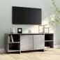 Preview: TV-Schrank Betongrau 130x35x50 cm Holzwerkstoff