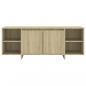 Preview: TV-Schrank Sonoma-Eiche 130x35x50 cm Holzwerkstoff