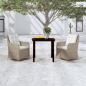 Preview: ARDEBO.de - 3-tlg. Garten-Essgruppe Braun