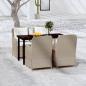 Preview: ARDEBO.de - 5-tlg. Garten-Essgruppe Braun