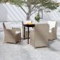 Preview: ARDEBO.de - 5-tlg. Garten-Essgruppe Braun