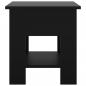 Preview: Couchtisch Schwarz 40x40x42 cm Holzwerkstoff