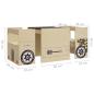 Preview: 3-tlg. Kindertisch und Stuhl Set Geländewagen-Design MDF