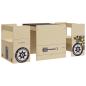 Preview: 3-tlg. Kindertisch und Stuhl Set Geländewagen-Design MDF
