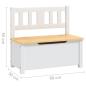 Preview: 4-tlg. Kinder-Sitzgruppe Weiß und Beige MDF