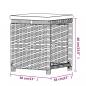 Preview: 7-tlg. Garten-Lounge-Set mit Kissen Poly Rattan Grau