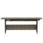 Preview: 7-tlg. Garten-Lounge-Set mit Kissen Poly Rattan Grau