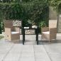 Preview: ARDEBO.de - 3-tlg. Garten-Essgruppe mit Kissen Beige