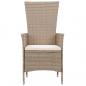 Preview: 3-tlg. Garten-Essgruppe mit Kissen Beige