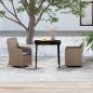 Preview: ARDEBO.de - 3-tlg. Garten-Essgruppe mit Kissen Braun