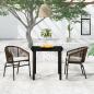 Preview: ARDEBO.de - 3-tlg. Garten-Essgruppe Braun