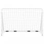 Preview: Fußballtor mit Netz Weiß 180x90x120 cm Stahl