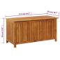 Preview: Garten-Aufbewahrungsbox 113x50x58 cm Massivholz Akazie