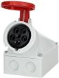 Preview: Bals CEE-Wandsteckdose 63A, 5p, 400V, IP44 (1124)