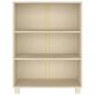 Preview: Bücherschrank HAMAR Honigbraun 85x35x112 cm Massivholz Kiefer